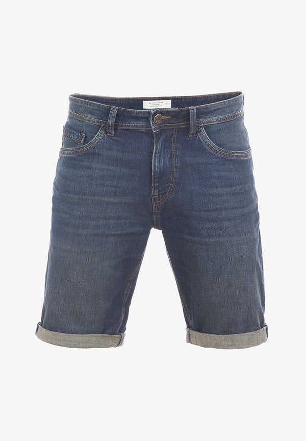 TOM TAILOR Denim shorts - stone blue denim tint