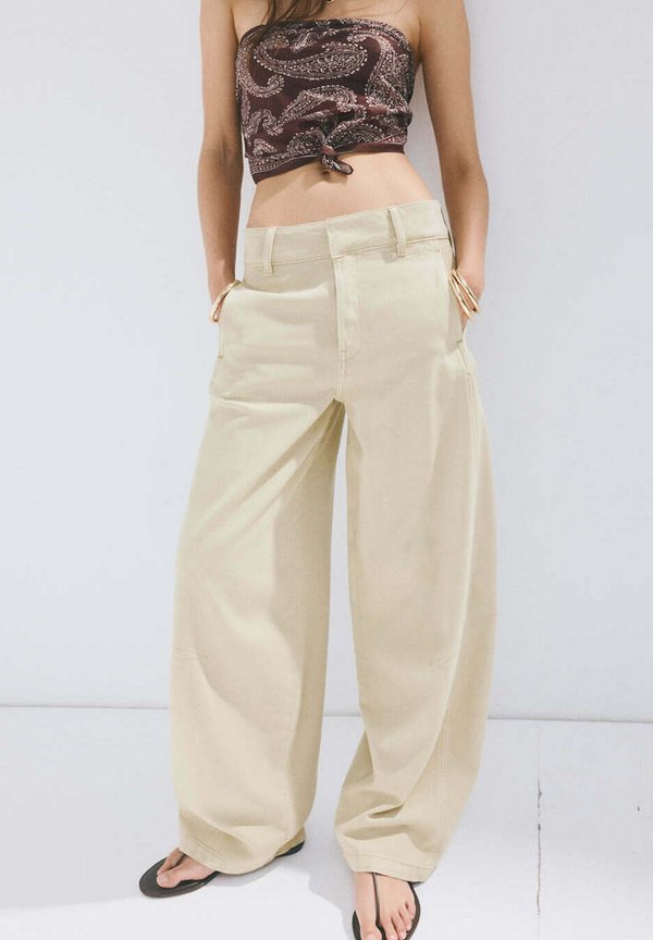 Mango ADULT - Relaxed fit jeans - khaki