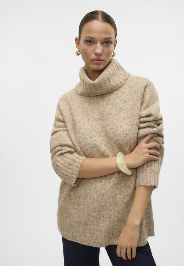 Vero Moda Knitted VMINGRID Knitted - Jumper - silver mink