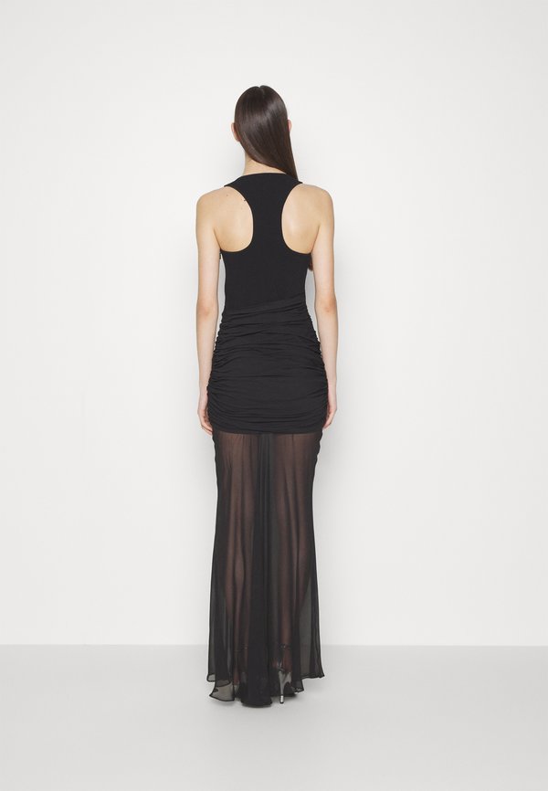 Hervé Léger RUCHED MIX TANK GOWN