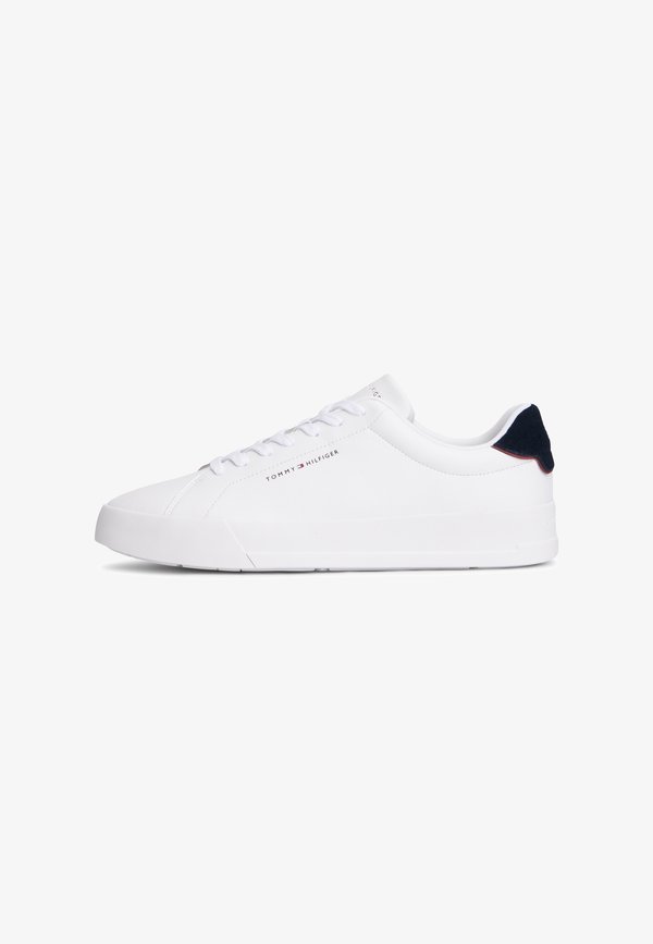Tommy Hilfiger MIX COURT SNEAKERS - Trainers - white/navy blue