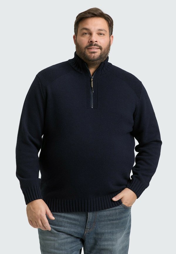 TOM TAILOR Jumper - knitted navy melange
