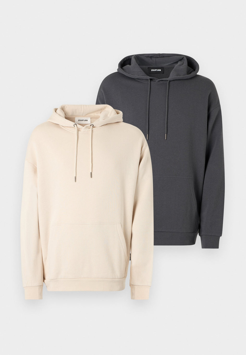 YOURTURN UNISEX 2 PACK RELAXED FIT HOODIE