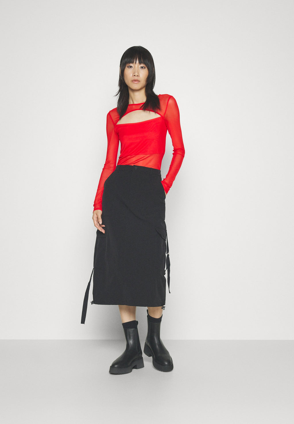 Noisy May NMKIRBY MIDI SKIRT