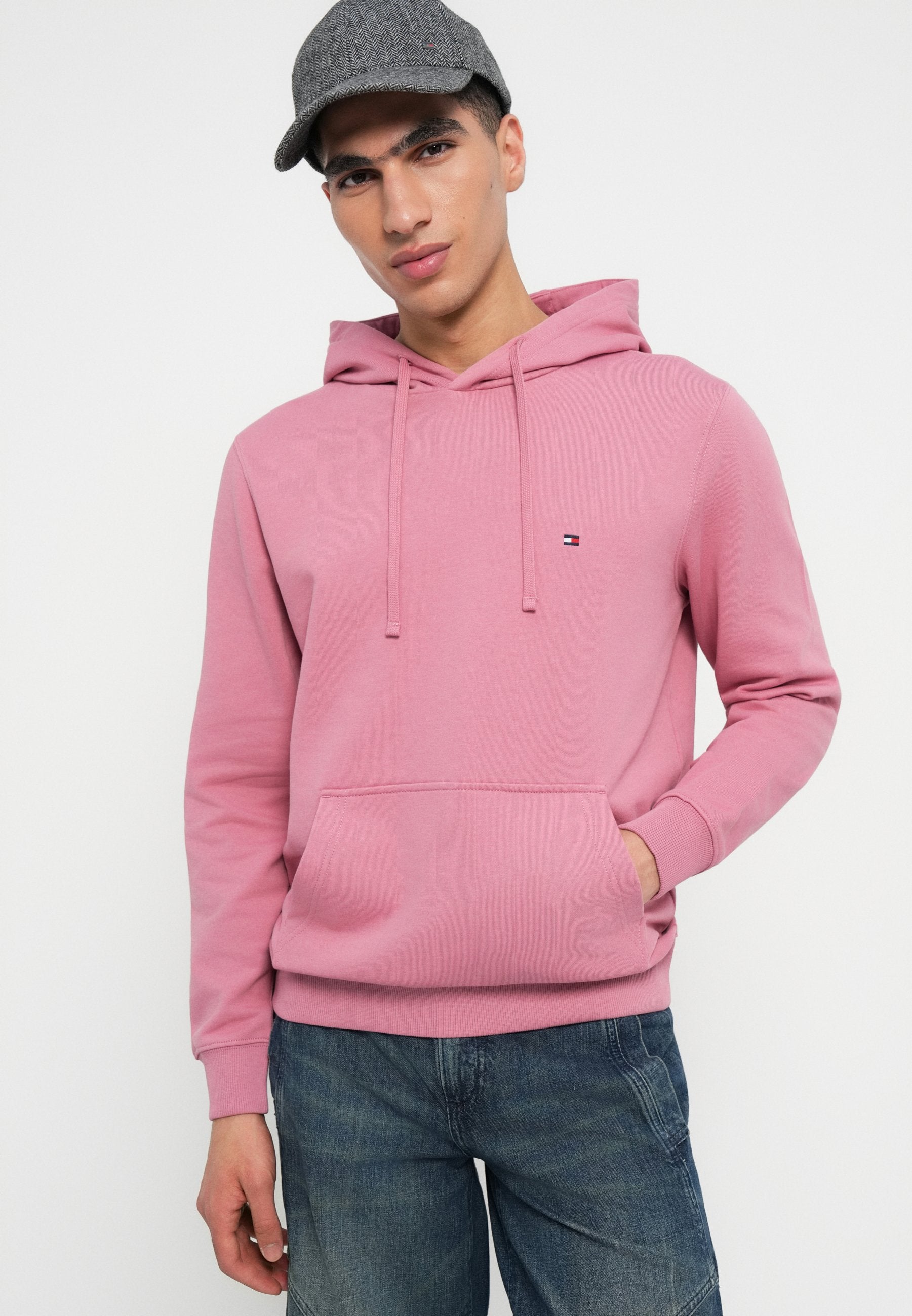 FLAG EMBROIDERY TERRY DRAWSTRING HOODY Media 5
