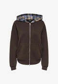 ONLY Zip-up sweatshirt - coffee bean