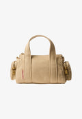 Calvin Klein WEBBING STRAP POCKET BAG - Handbag - khaki