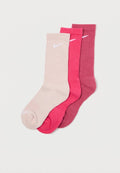 Nike Performance EVERYDAY PLUS CUSH CREW UNISEX 3 PACK - Sports socks - sweet beet/silt red/rush pink/white