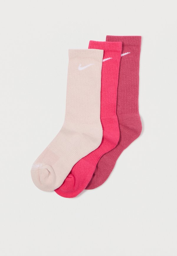 Nike Performance EVERYDAY PLUS CUSH CREW UNISEX 3 PACK - Sports socks - sweet beet/silt red/rush pink/white