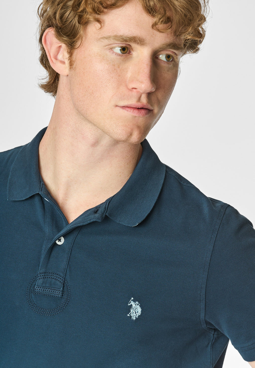 U.S. Polo Assn. A MANICHE CORTE IN CON SOTTOCOLLETTO E LOGO