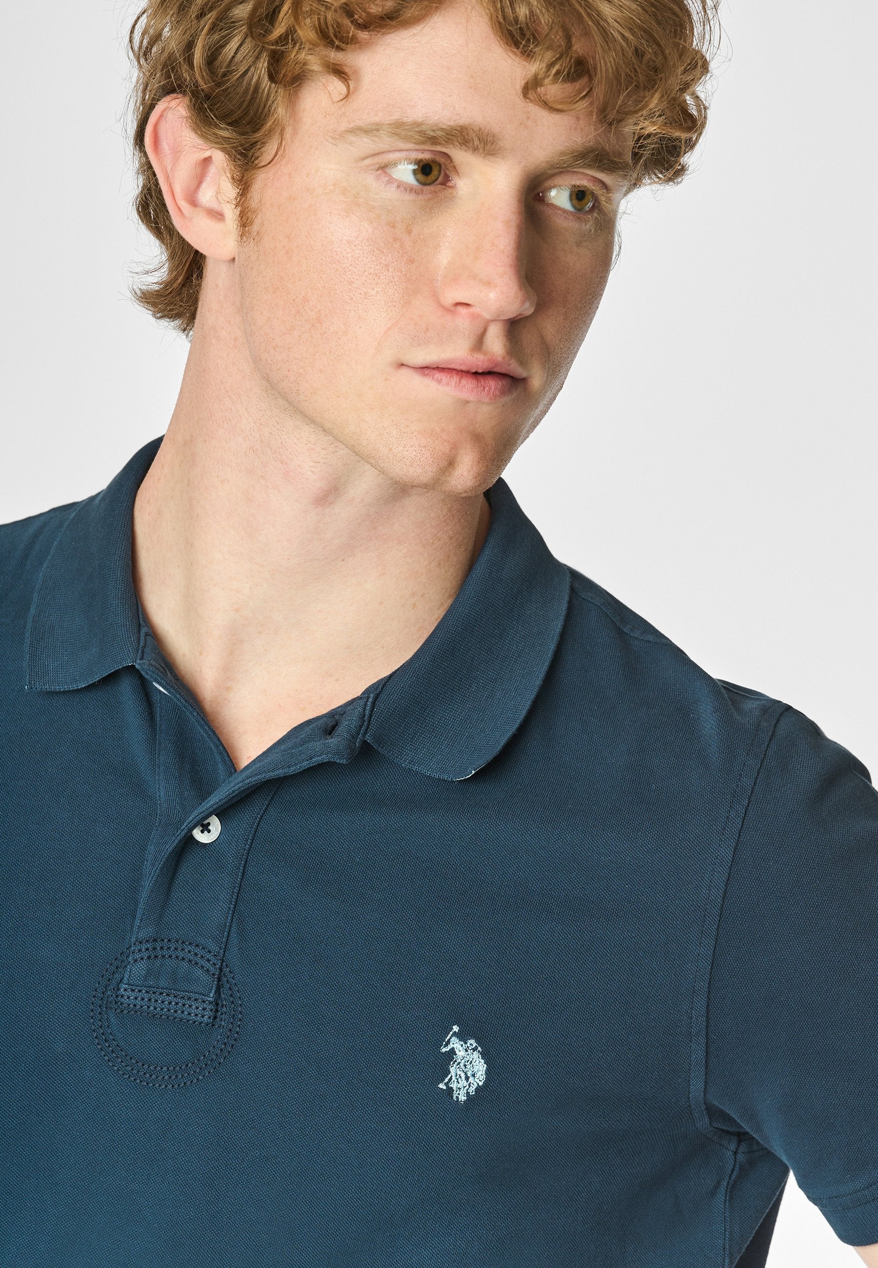 U.S. Polo Assn. A MANICHE CORTE IN CON SOTTOCOLLETTO E LOGO