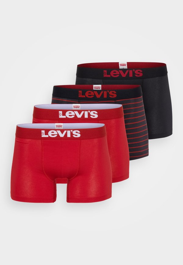 Levi's® MEN SOLID BASIC VINTAGE 4 PACK - Boxer briefs - red/black