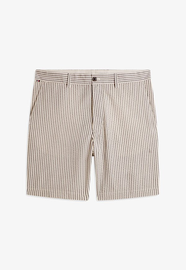 Tommy Hilfiger DOVER SEERSUCKER STRIPE 8" INSEAM CHINO SHORTS - Shorts - desert sky/ecru