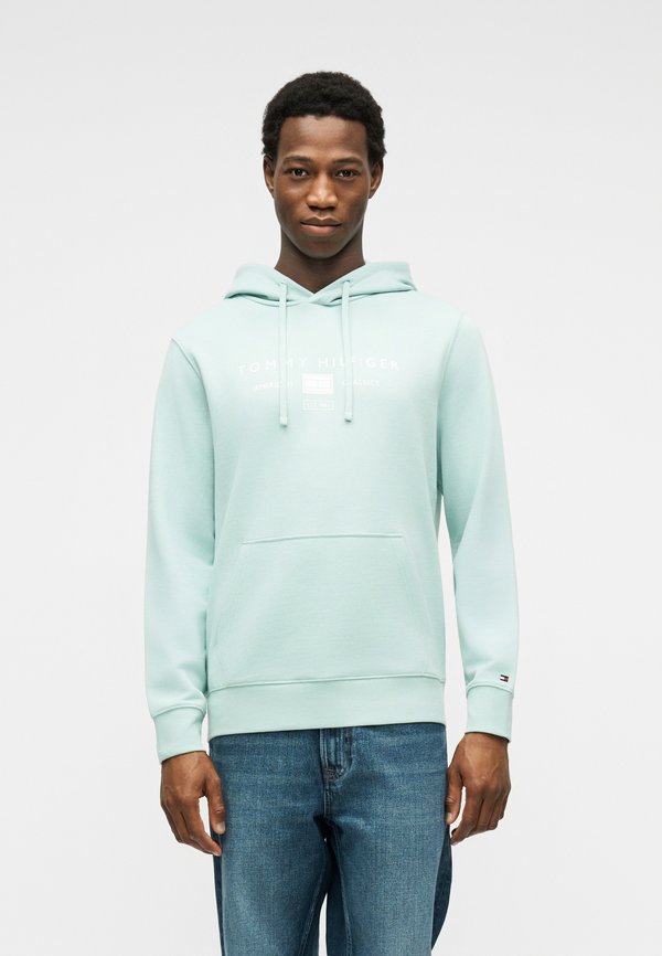 Tommy Hilfiger LOGO TERRY DRAWSTRING HOODY - Hoodie - crushed mint