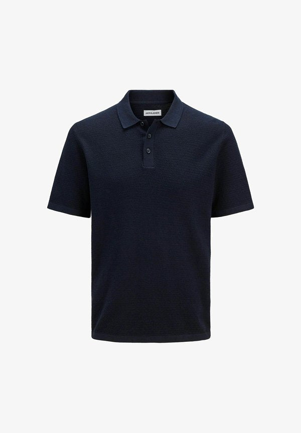Jack & Jones Knitted Plus Size Knitted - Polo shirt - navy blazer
