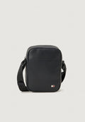 Tommy Hilfiger HILFIGER FLAG RIBBED CROSSBODY REPORTER BAG - Cross body bag - black