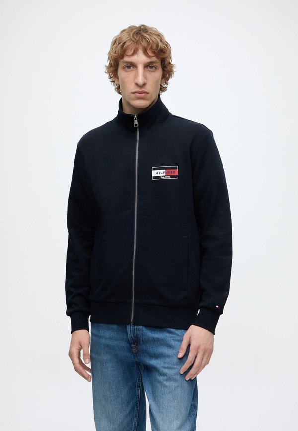 Tommy Hilfiger SMALL FLAG  - Zip-up sweatshirt - navy blue