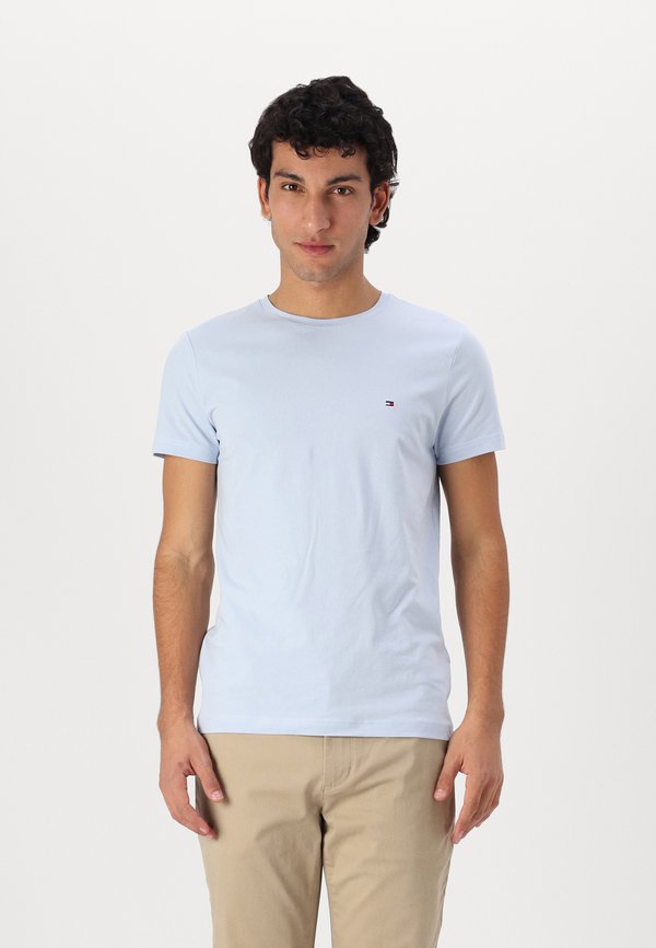 Tommy Hilfiger STRETCH SLIM FIT TEE - Basic T-shirt - breezy blue
