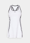 Nike Performance NIKECOURT ADVANTAGE DRESS NOVELTY - Sports dress - white/black