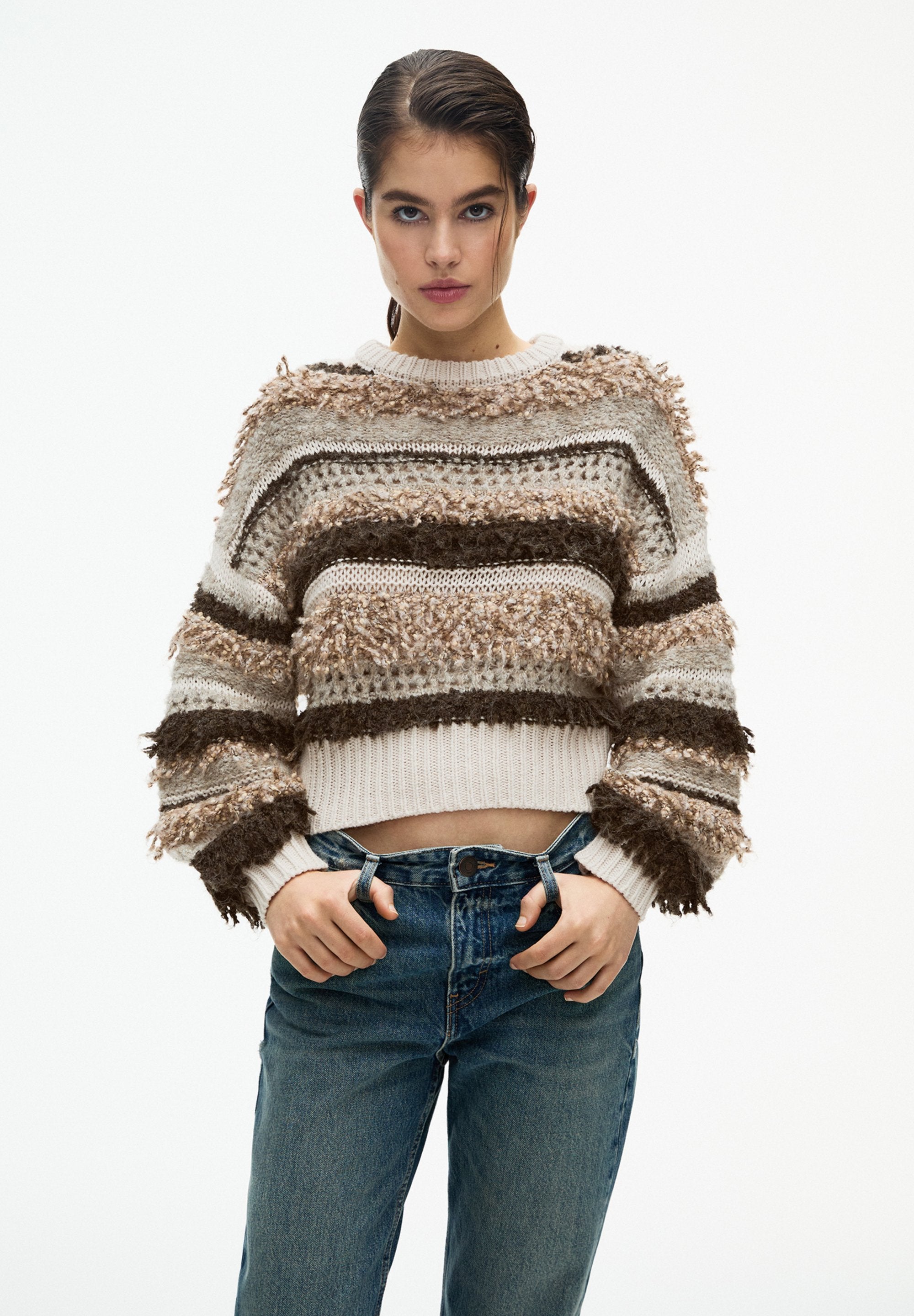 PULL&BEAR CONTRAST STRIPED