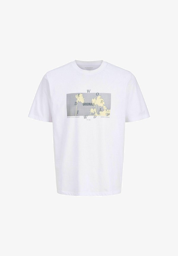 Jack & Jones Printed - Print T-shirt - bright white