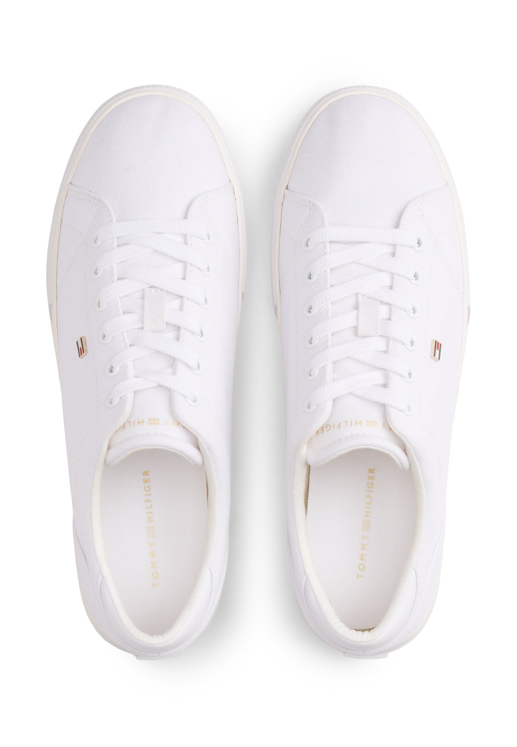 LOW PROFILE CANVAS LACE-UP TRAINERS Media 4