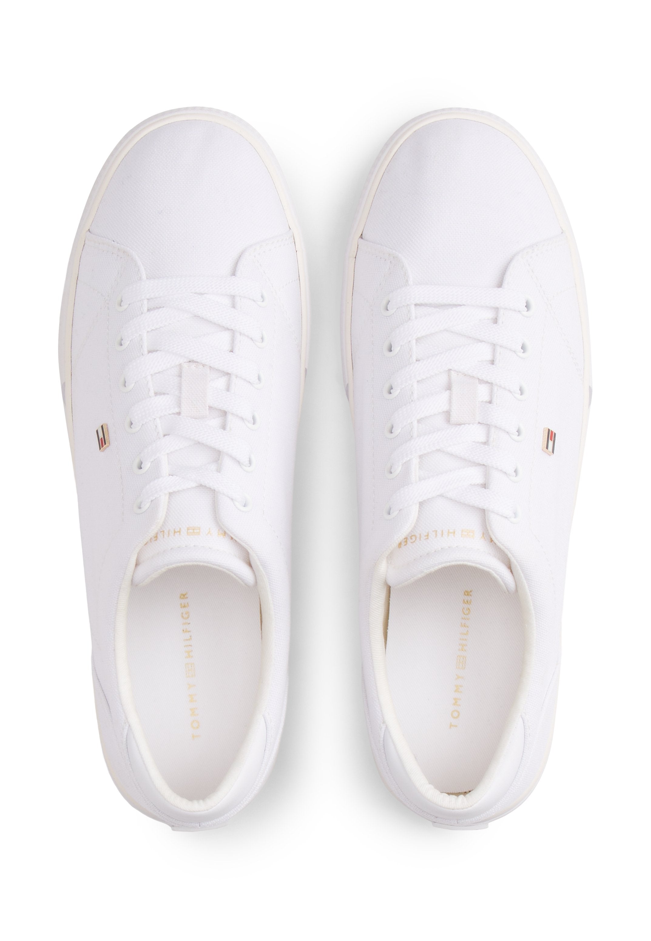 LOW PROFILE CANVAS LACE-UP TRAINERS Media 4