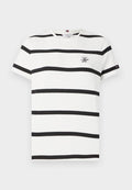 Tommy Hilfiger LOGO EMBROIDERY JERSEY CREW NECK T-SHIRT - Basic T-shirt - calico/black