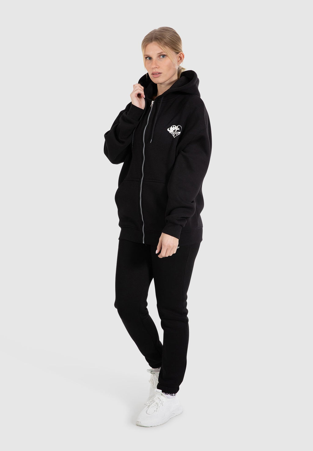 Smilodox AMORA FULL ZIP HOODIE BACK PRINT