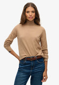 Superdry & Co CLASSIC TURTLE NECK - Jumper - light taupe marl