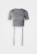 Even&Odd CROP TOP  PULL LACES