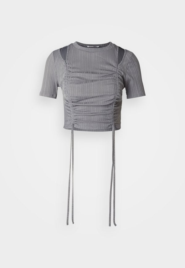 Even&Odd CROP TOP  PULL LACES