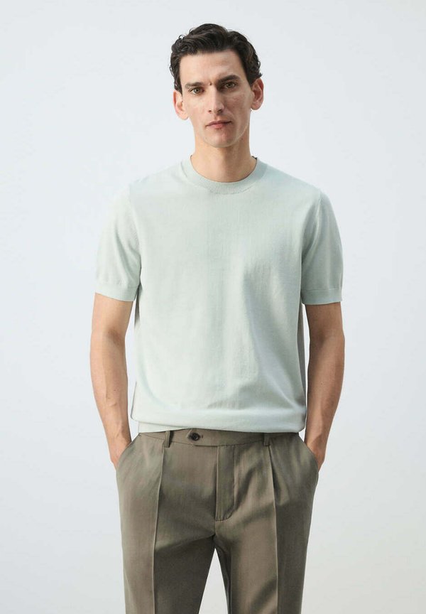 Mango ADULT - Basic T-shirt - light green