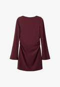 Mango Shift dress - bordeaux