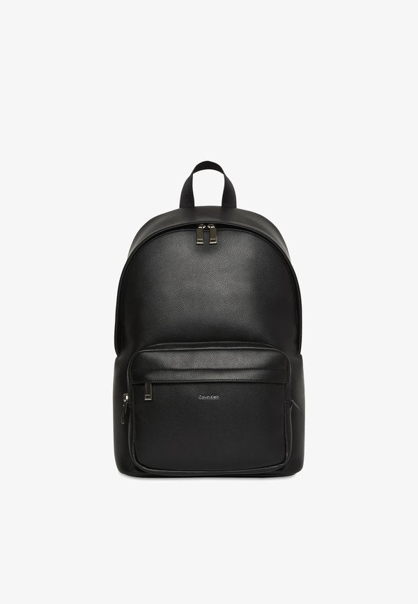 Calvin Klein RAISED ROUND BACKPACK - Rucksack - black