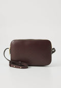 Calvin Klein EMBLEM AOP ELONGATED CAMERA BAG - Cross body bag - fudge aop