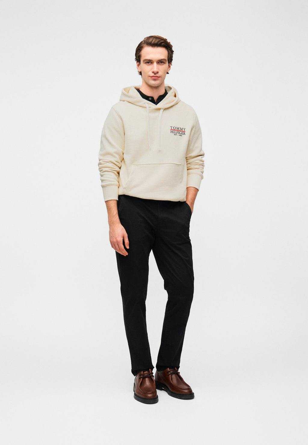 HERITAGE LOGO EMBROIDERY DRAWSTRING HOODY Media 2