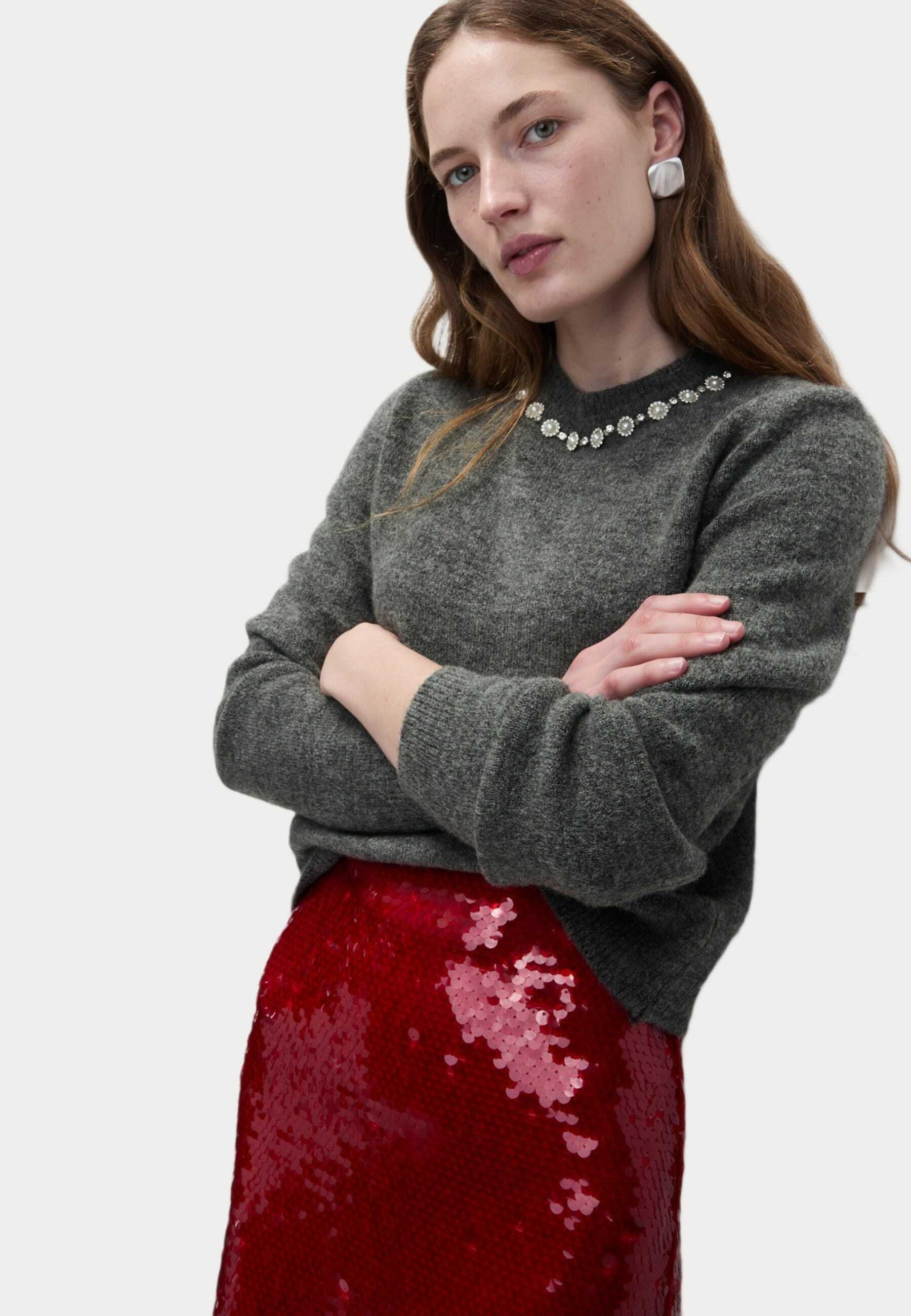 Marks & Spencer EMBELLISHED CREW NECK
