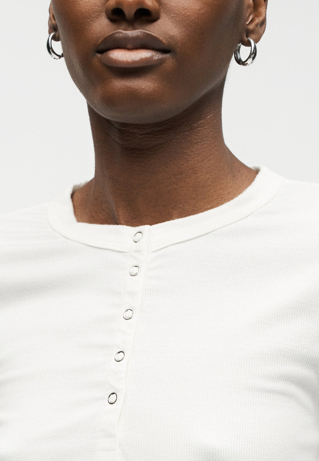 RE/DONE LONG SLEEVE RIBBED HENLEY