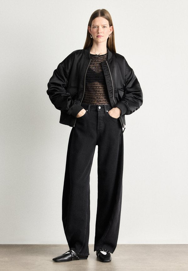 Tommy Jeans MID RISE BARREL LEG BLACK JEANS