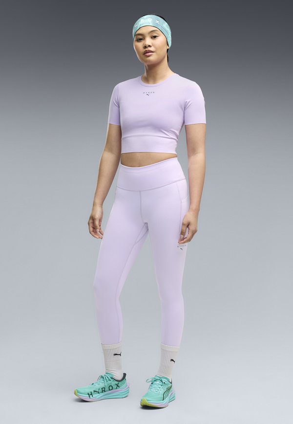 Puma W PUMA X HYROX PWRMODE CROP TEE - Sports T-shirt - light lavender
