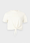 ONLY ONLMAY SHORT KNOT BOX - Print T-shirt - lemon icing