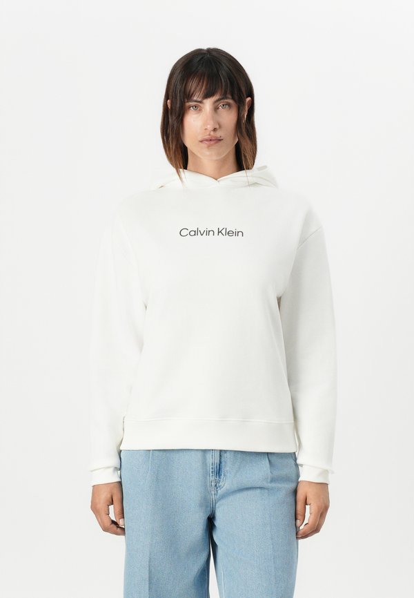 Calvin Klein HERO LOGO HOODIE - Hoodie - bright white