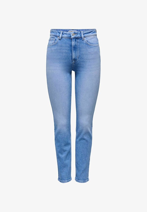 ONLY Straight fit ONLEMILY High waist Ankle length - Slim fit jeans - special bright blue denim