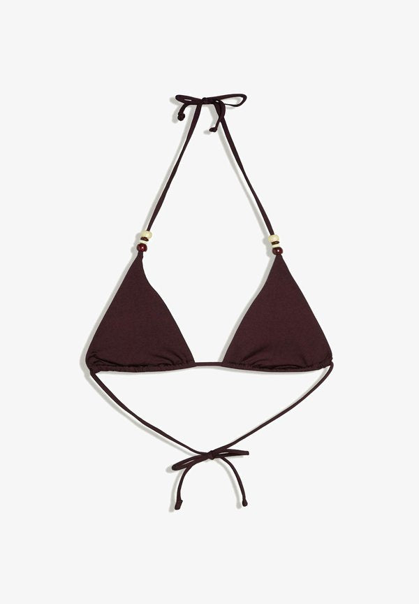 Bershka BASIC - Bikini top - mauve