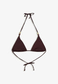 Bershka BASIC - Bikini top - mauve