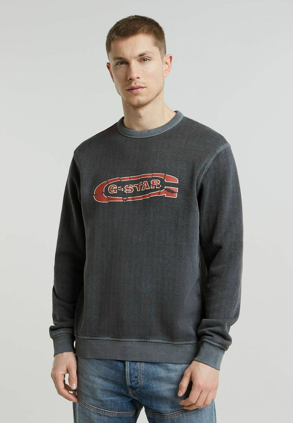 G-STAR DESTROYED G LOGO WASHED