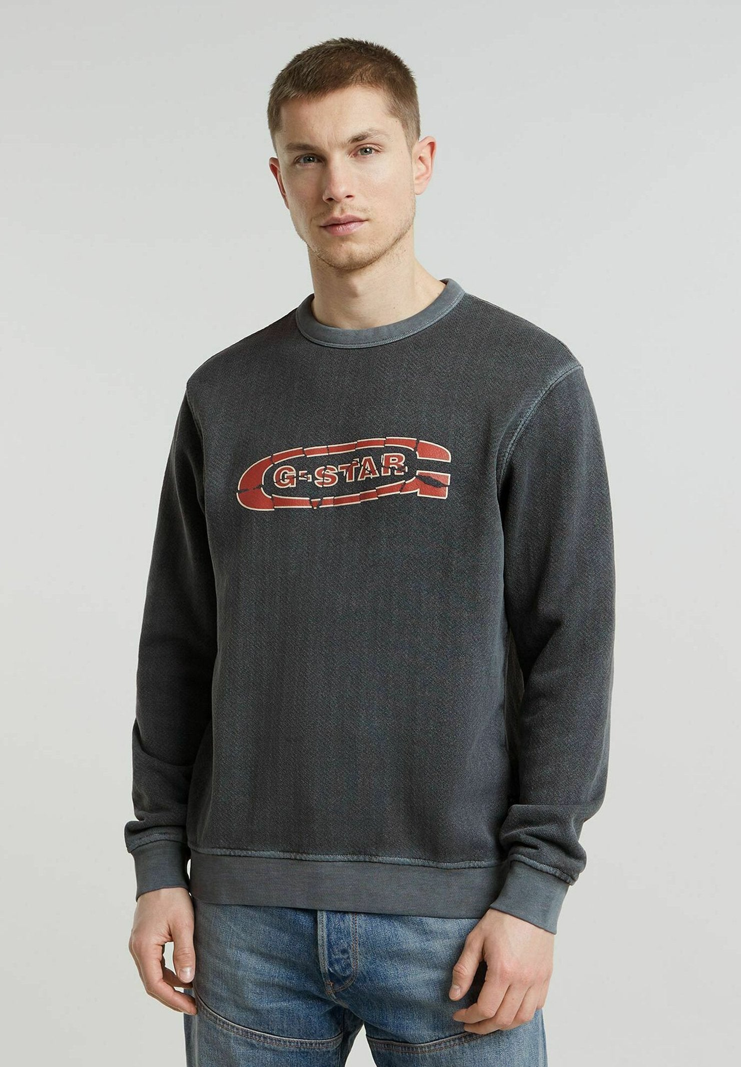 G-STAR DESTROYED G LOGO WASHED