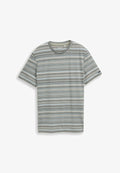 TOM TAILOR STRIPED  - Print T-shirt - olive orange multicolor stripe