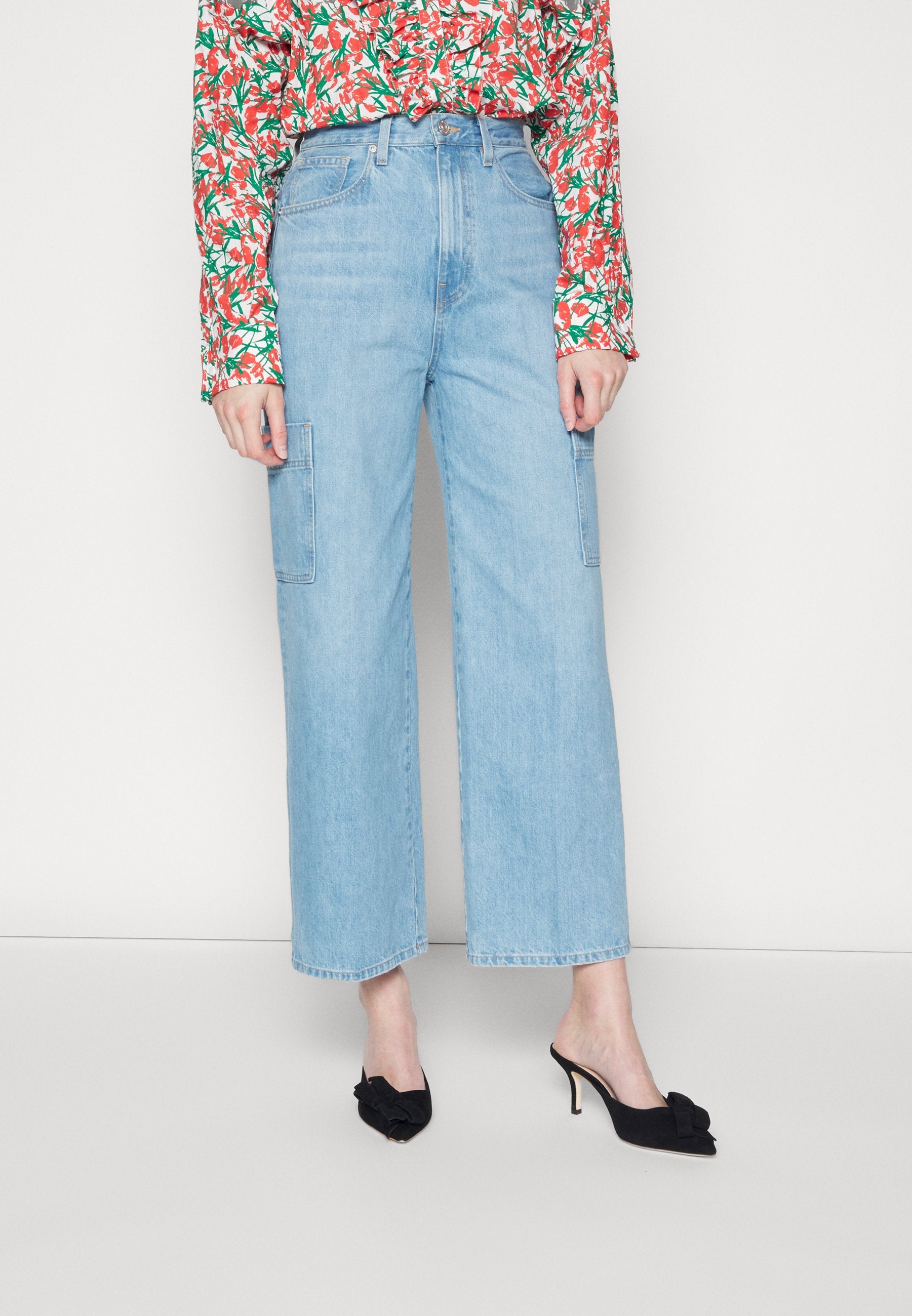 FRAME LE PIXIE HIGH RISE BAGGY POCKET